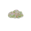 Cloud shaped skin picking fidget toy for sensory stress relief in silicone material. - Cloud Shape Sensory Fidget Toy (JY-08I) / Pink Green White Mix Beads