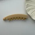 High-quality minimalist cream-colored large PC banana hair clip for elegant hair styling - Banana Clip Style / 11cm / Twilight Yellow