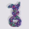 Rabbit-shaped silicone sensory skin picking fidget toy with colorful bead filling - JY-13E (Rainbow Sprinkle Style Fill)