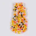 Snowman-shaped skin picking fidget toy filled with colorful beads for stress relief. - Mixed Color Snowman Style (JY-36A)