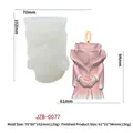 Stampo in silicone per candela profumata a cuore con dimensioni dettagliate per il fai da te - Candela Voto di Rosa (JZB-0077) / JZB-0077