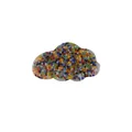 Cloud-shaped silicone skin picking fidget toy with vibrant colorful beads. - Cloud Shape Sensory Fidget Toy (JY-08G) / Vibrant Multicolor Mix Beads