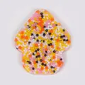 Colorful skin picking fidget toy made of silicone with embedded small beads for stress relief - Mushroom Style (JY-39A)