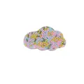 Cloud-shaped skin picking fidget toy filled with colorful beads for sensory stress relief - Cloud Shape Sensory Fidget Toy (JY-08B) / Pink Yellow Blue Green Mix