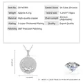 Detaillierte Daten für modische Maus-Halskette mit Zirkonia-Anhänger - Maus Disc Halskette / Silber