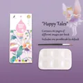 DIY children's portable watercolor coloring book set with palette and brush - Happy Tales / 20 Pages (With Brush & Palette)