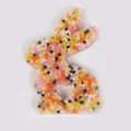 Easter rabbit skin picking fidget toy with colorful beads for sensory stress relief. - JY-14A (Five Color Mini Bead Fill)