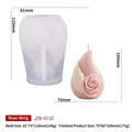 Stampo in silicone ali di rosa per candele fai da te con dimensioni e peso inclusi - Ali di Rosa (JZB-0132) / JZB-0132
