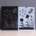Dandelion and dragonfly DIY scratch art stencil for creative drawing and scrapbooking - Style 11-Dandelion Dragonfly (11)