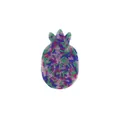 Sensory pineapple skin picking fidget toy with colorful beads in clear silicone - Pineapple Shape (JY-01E) / Multicolor (Rose Red Dark Blue Mix)