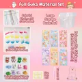 72-piece DIY Guka set with stickers, acrylic plates, and storage bucket - 72 Pieces Set In Bucket