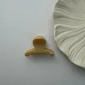Fresh and minimalist high-quality beige plastic hair claw clip for elegant hair styling - Small Bar Style / 5cm / Twilight Yellow