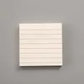 Minimalist lined sticky note pad in cream color for student note-taking and reminders. - Lined