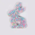 Easter bunny sensory skin picking fidget toy with colorful beads for stress relief. - Macaron Colored Beads Filling (JY-14D)