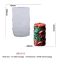 Καλούπι σιλικόνης DIY για χειροποίητα αρωματικά κεριά με σπειροειδή φλόγα, μοντέλο στυλ C - Στυλ Κορδέλα Δίνη C (JZB-0115)