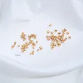 Hochwertige 1,5 mm vergoldete Edelstahl-Quetschperlen für DIY-Schmuckherstellung und Reparatur - Goldenes Quetschröhrchen (H87-3) / 50 Stück/Packung (1.5mm)