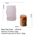 Stampo in silicone a forma di ceppo di rosa per candele fai da te - Ceppo d'Albero di Rosa (JZB-0144) / JZB-0144
