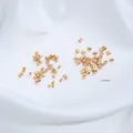 2.0mm vergoldete Edelstahl-Quetschperlen für die Herstellung von DIY-Schmuckzubehör - Goldenes Quetschröhrchen (H87-4) / 50 Stück/Packung (2.0mm)