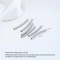 Twisted stainless steel curved tube beads for DIY jewelry making, silver tone, 20mm - Twisted Curved Tube (H91-1) / 20mm (1 Piece) / Steel Color