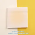 Foglietti adesivi quadrati sfumati gialli 8x8cm con 50 fogli per blocco note ufficio - 8*8cm / Giallo