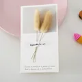 Elegant Valentine greeting card featuring real dried flowers and an inspirational English poem - Lagurus (Natural Color)