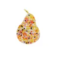 Pear-shaped skin picking fidget toy filled with colorful sensory beads for stress relief - Pear Shape (JY-02A) / Multicolor (Including Orange Particles)