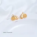 Χρυσό μενταγιόν κοχύλι από ανοξείδωτο ατσάλι υψηλής ποιότητας για κοσμήματα DIY - Μενταγιόν Θαλάσσιο Σαλιγκάρι (H98-14)