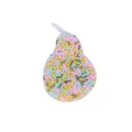 Pear-shaped skin picking fidget toy with colorful sensory beads for stress relief - Pear Shape (JY-02B) / Multicolor (Pink Blue Yellow Beads Mix)