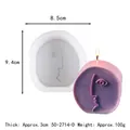 Abstract face design silicone mold for DIY aromatherapy candles and gypsum home decor - Linear Abstract Profile (50-2714-D) / 9.4x8.5x3cm