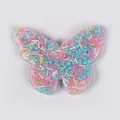 Butterfly skin picking fidget toy with colorful beads in sensory silicone relief pad - Butterfly Style (JY-18D) / Macaron Color