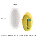 Creative abstract face silicone mold for DIY aromatherapy candles and plaster decor - Oval Abstract Face (50-2715-D) / 11.5x6.6x3.2cm