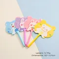 Cute cartoon fan-shaped ballpoint pens in four colors with bear and rabbit designs - White Rabbit Bear Series