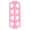8-cavity pink heart-shaped silicone mold for chocolate and fondant cake decorating - Heart Style (8 Cavities) / J250815-A / Pink