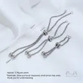 Verstelbare roestvrijstalen verlengkettingen voor het maken van DIY-armbanden en sieraden - Verlengketting (H82-3) / Grote Maat 105.0mm / Zilver