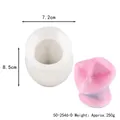 Abstract face silicone mold for DIY scented candles and plaster home decor crafts - 8.5x7.2x3cm