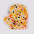 Mitten-shaped skin picking fidget toy with colorful beads for stress relief - Christmas Mitten Style (JY-37A)