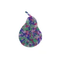 Pear-shaped silicone skin picking fidget toy with colorful beads for sensory relief - Pear Shape Sensory Fidget Bead Toy (JY-02E) / Grass Green/Dark Blue/Rose Red Mix