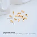 Επίχρυσες επιμήκεις χάντρες 14K premium για αξεσουάρ κατασκευής κοσμημάτων και DIY - Z585-13 Ασύμμετρη διαχωριστική χάντρα χρυσού 14Κ (1 τεμάχιο)