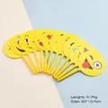 Creative emoji cartoon fan ballpoint pen in bright yellow plastic for cute school stationery - Emoji Series