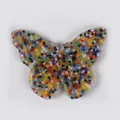 Butterfly shaped skin picking fidget toy with colorful beads for sensory relief - Butterfly Style (JY-18G) / Colorful