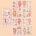 Cute cartoon girl sticker set for bullet journal and DIY scrapbooking - Secret Garden