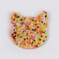 Cat-shaped skin picking fidget toy with vibrant colorful beads for sensory stress relief - Cat Head Style (JY-19A) / Colorful