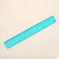 Semi-transparent blue 20cm plastic ruler for school students and creative drawing - 20cm / Blue