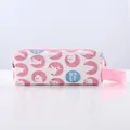 Cute pink and white cartoon polar bear pattern canvas pencil case for students - Teddy Bear
