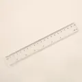 20cm clear transparent plastic straight ruler for students office drawing and drafting - 20cm / White