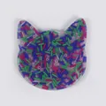 Cat-shaped skin picking fidget toy with colorful beads for sensory stress relief - Cat Style (JY-19E)