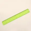 20cm translucent green plastic ruler featuring dual metric and inch scales for students - 20cm / Green