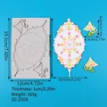 Specifiche dettagliate di dimensioni e peso per stampo in silicone vintage - Motivo Mandala (50-2508-B) / 50-2508-B