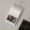 High quality set of 10 white dual-ended scratch art pens for creative DIY drawing - Sharp and Flat Dual-Tip / 10 Pieces/Pack (9*165mm) / White