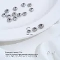 Hochwertige silberne Edelstahl-Abstandshalter für DIY-Schmuckherstellung, 4mm Größe - 10er Pack / Klein 4mm Packung / Stahlfarbe